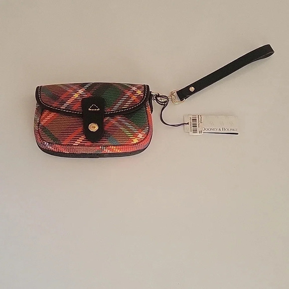 Dooney & Bourke Handbags - Dooney & Bourke - Tartan Plaud Flap Wristlet in Red